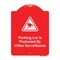 Signmission Parking Lot Is Protected By Video Surveillance With Graphic Aluminum Sign, 24" x 18", RW-1824-9800 A-DES-RW-1824-9800 - alternate 1